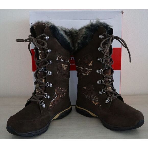 Propèt WBX032S Women's Sz 6.5 Brown Quilt Peri Boots